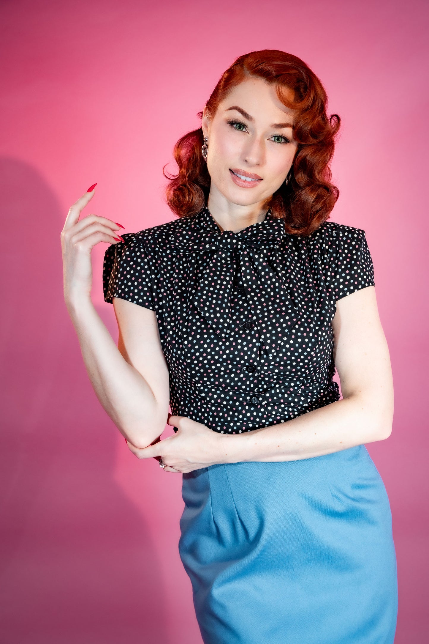 Estelle Blouse - Confetti Dot