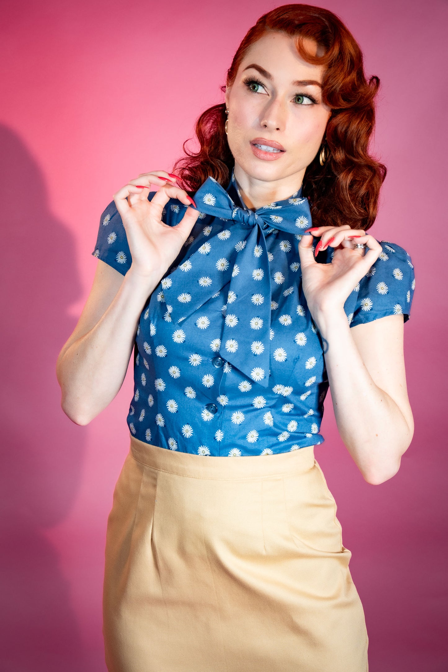 Estelle Blouse - Denim Daisy