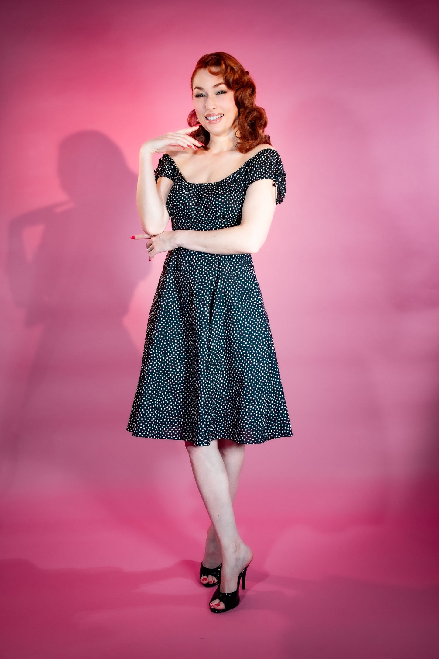 Hilda Dress - Confetti Dot