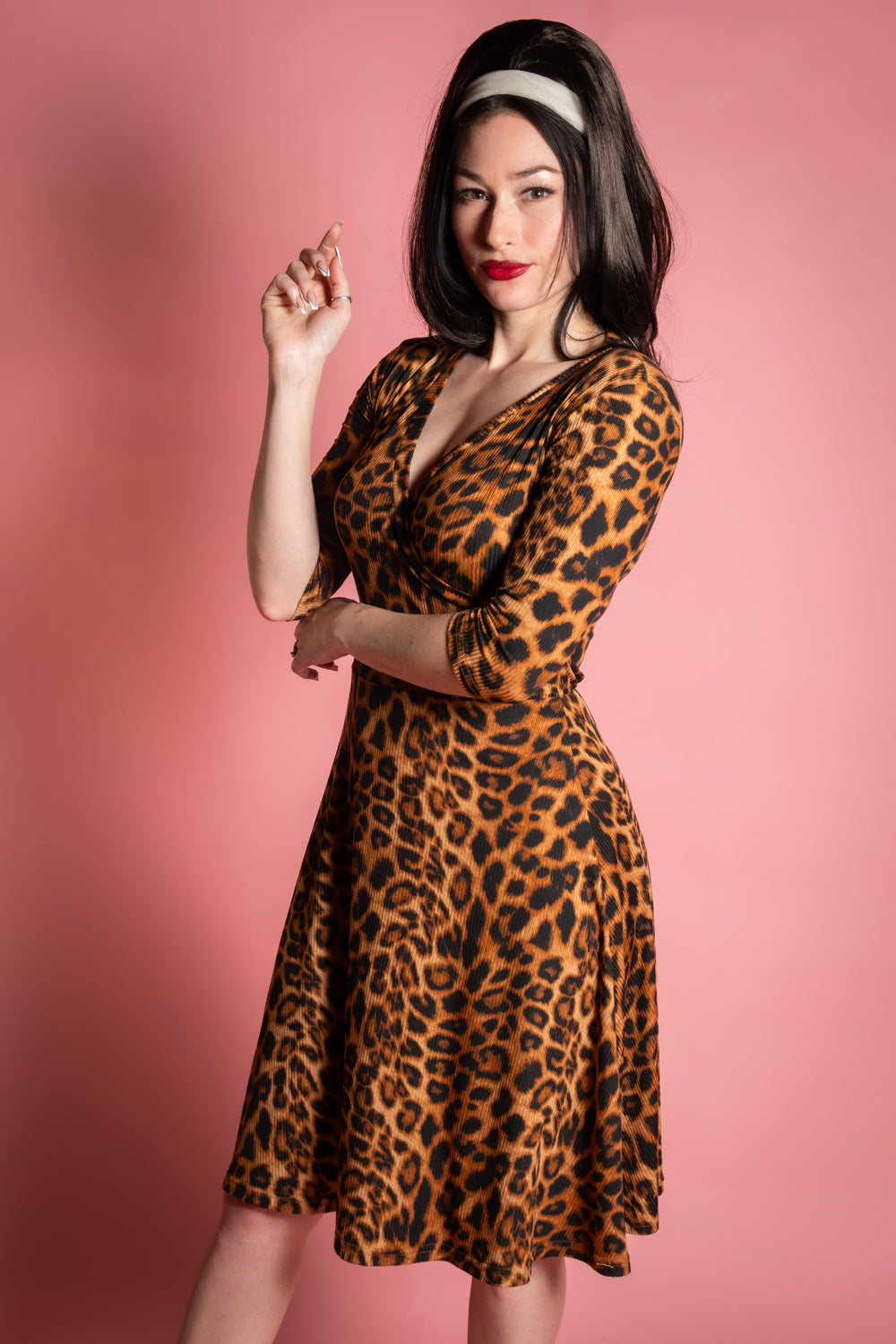 leopard print knit dress Jane