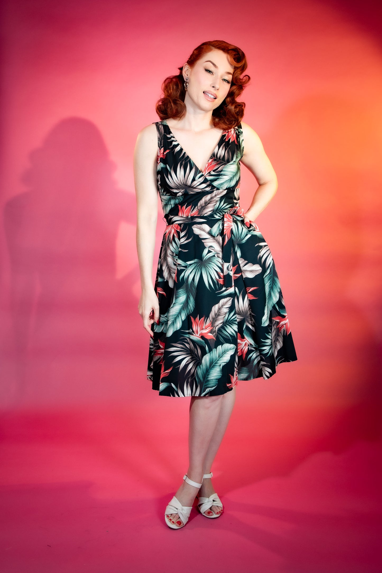 Marie Dress - Bird of Paradise, Black