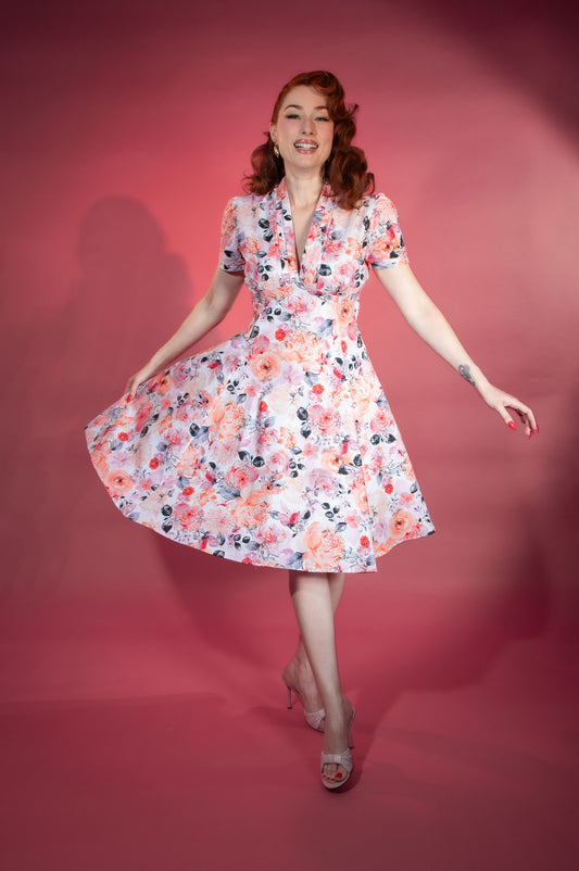 Madison Dress - Coral Bouquet