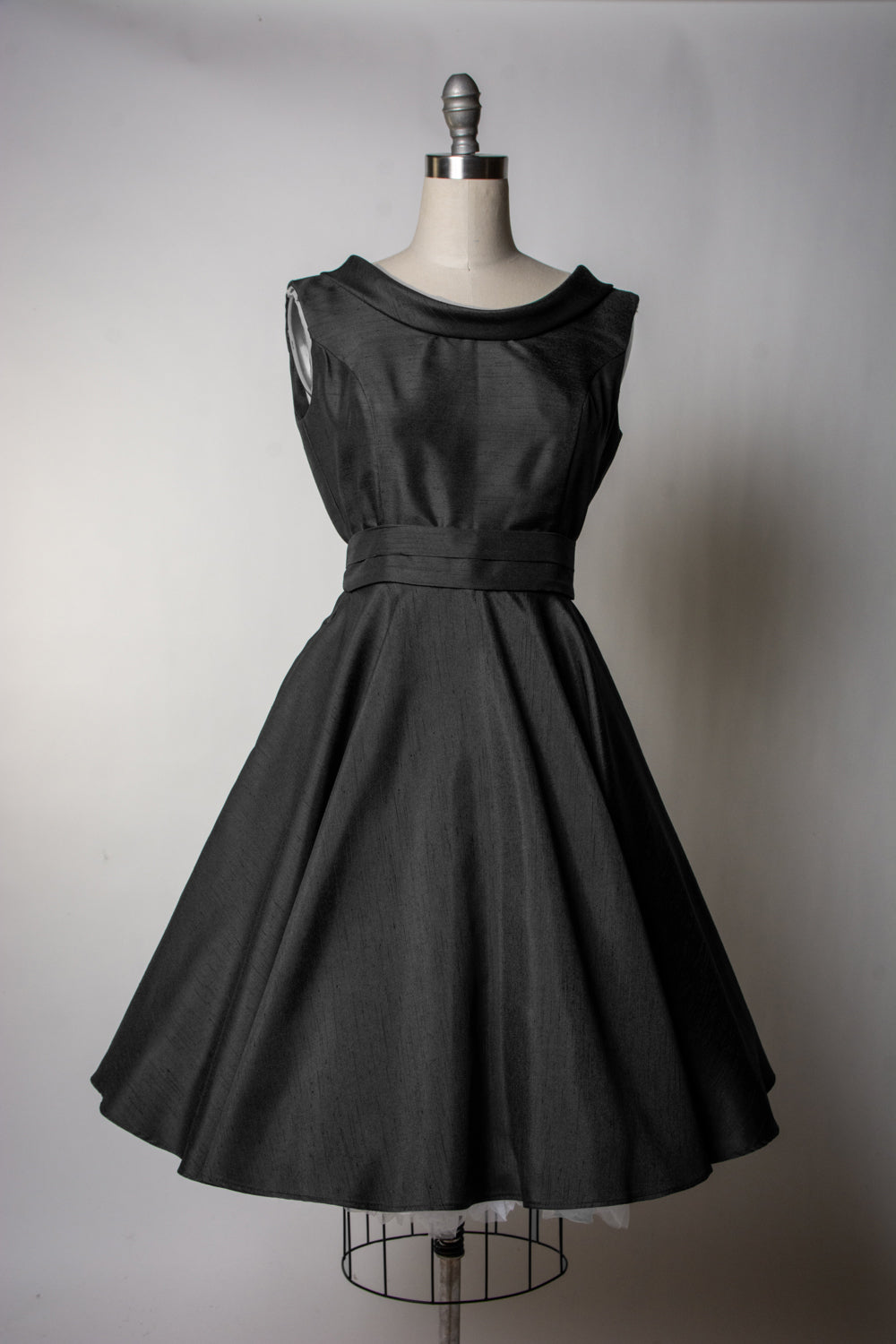 Suzette Dress - Shantung, Black
