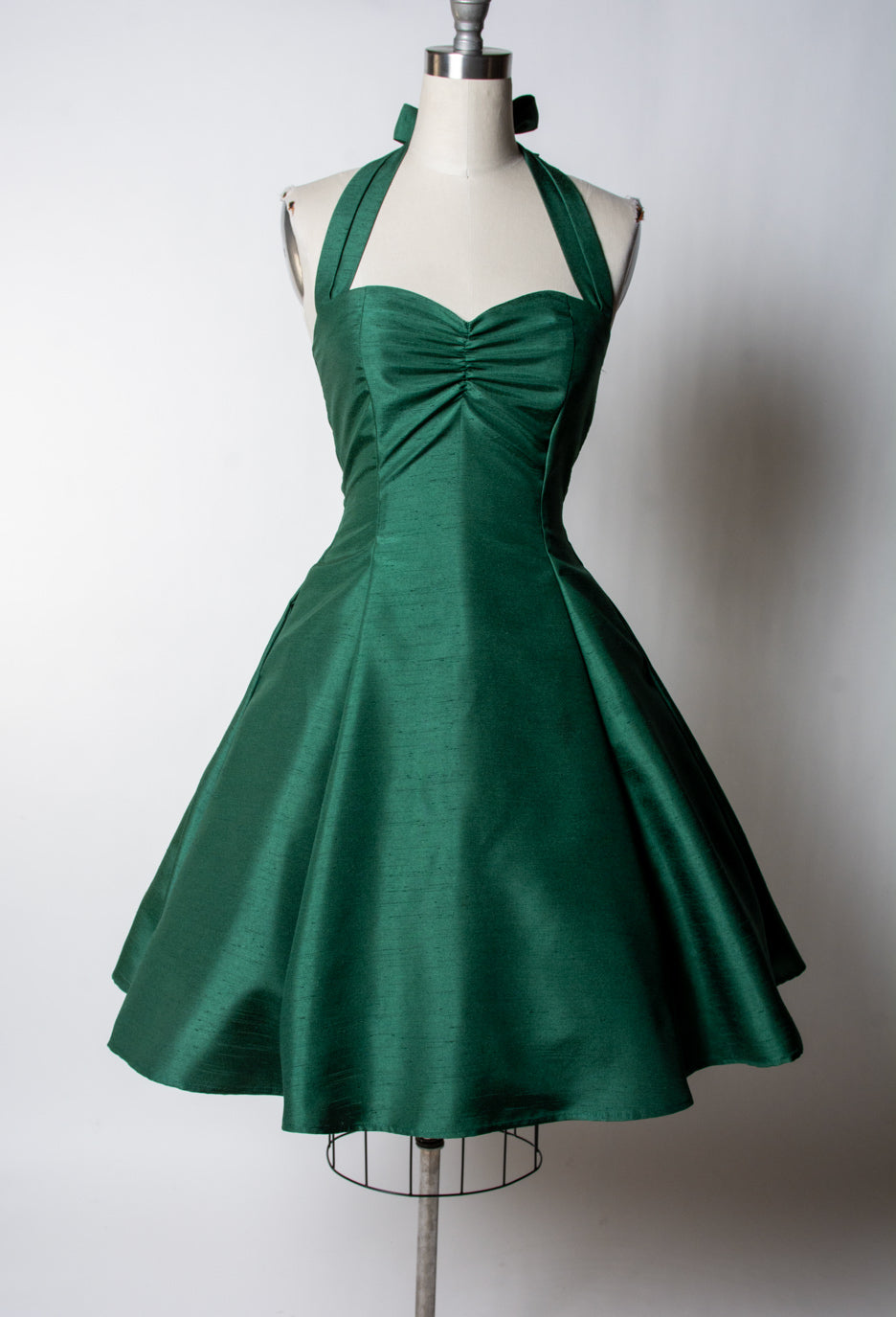 Sweetie Dress- Shantung, Green