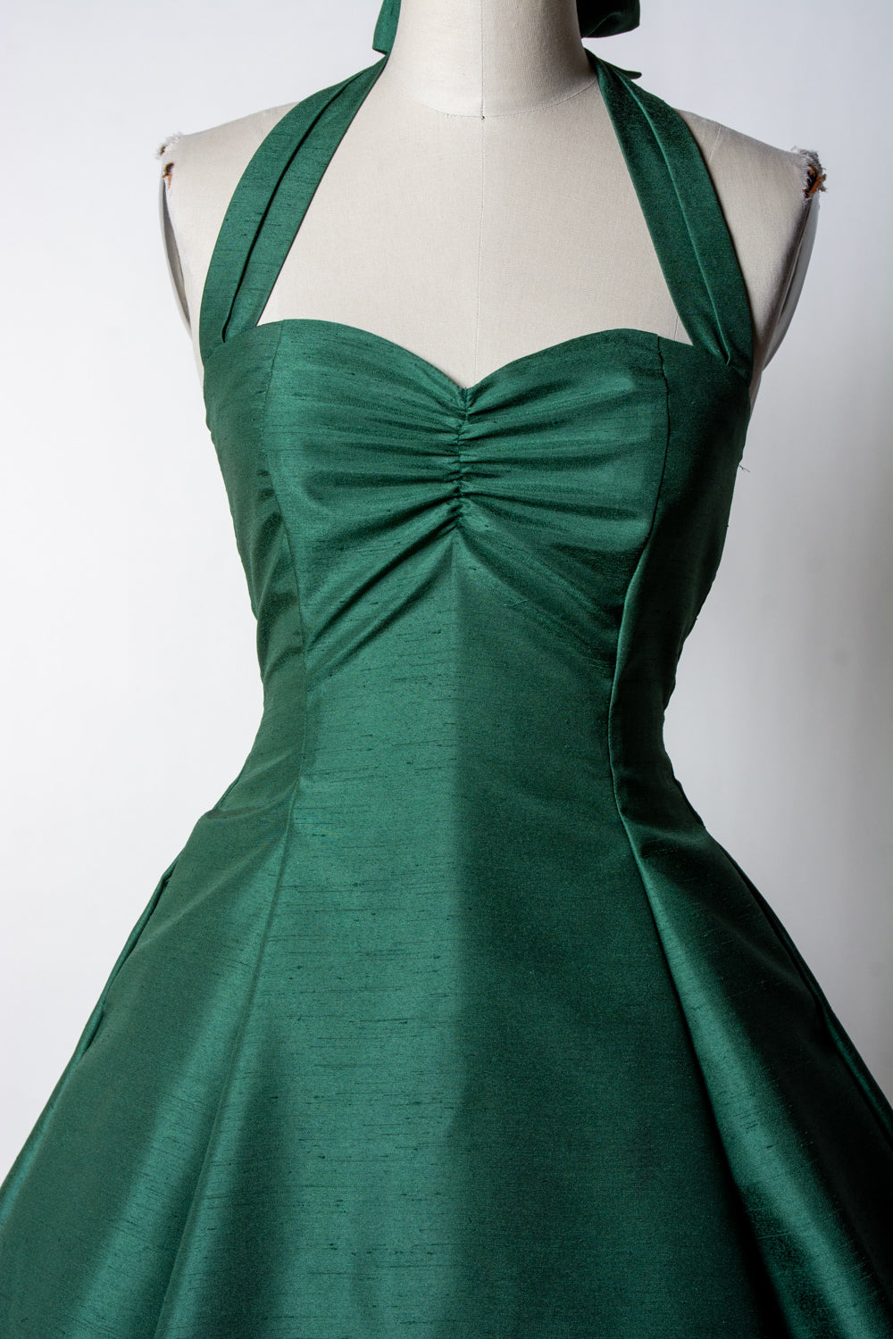 PRE-ORDER  Sweetie Dress- Shantung, Green