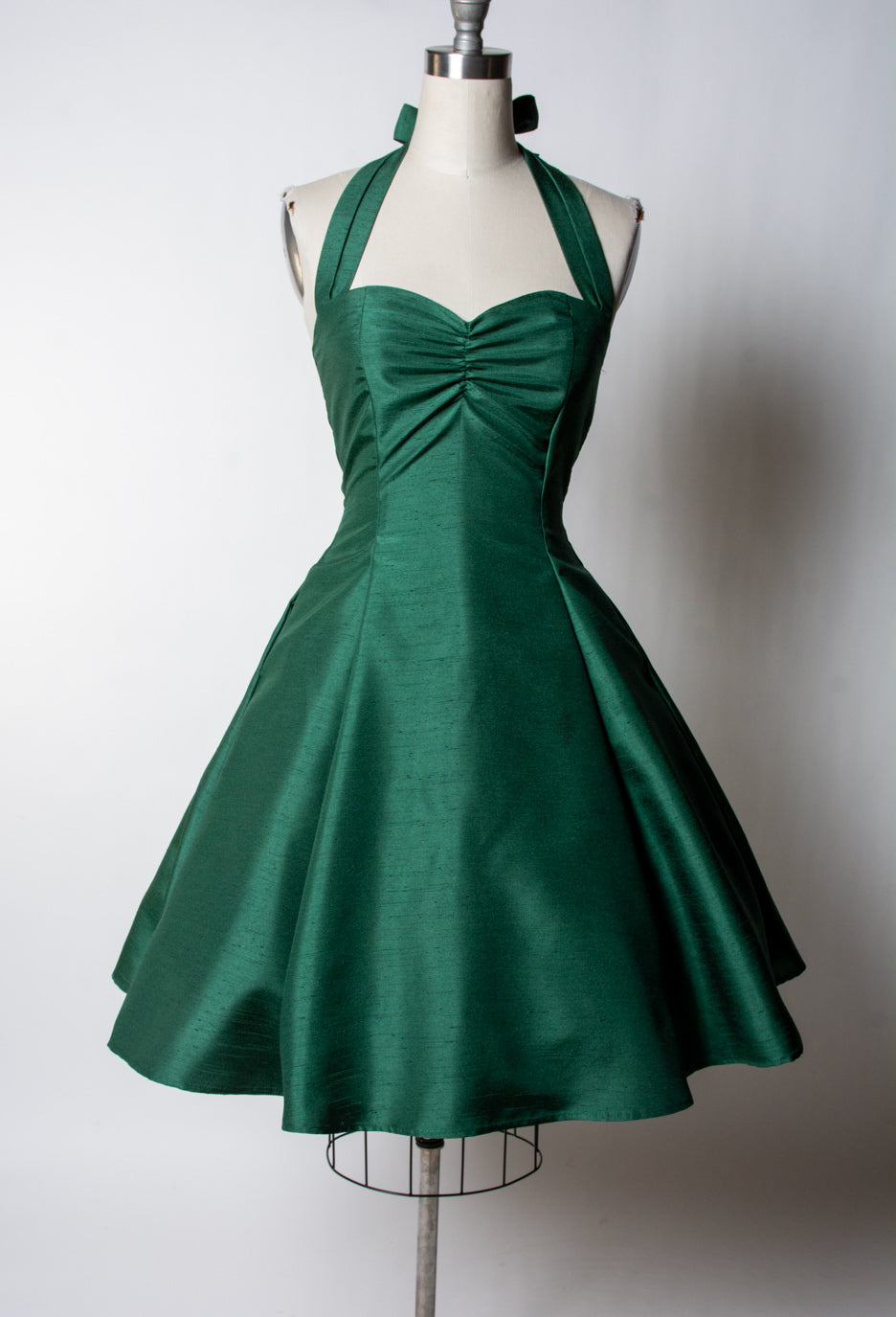 PRE-ORDER  Sweetie Dress- Shantung, Green