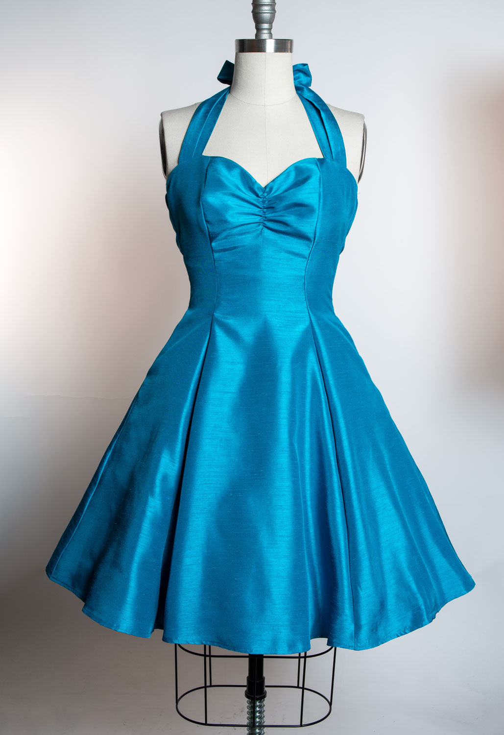 PRE-ORDER  Sweetie Dress- Shantung, Peacock