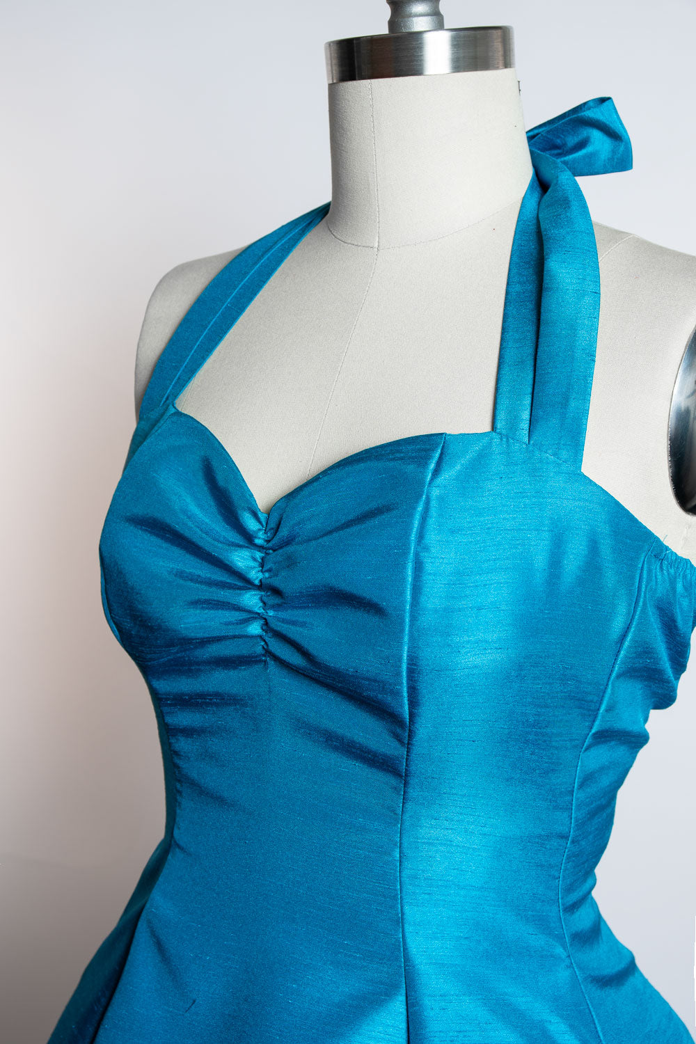 PRE-ORDER  Sweetie Dress- Shantung, Peacock