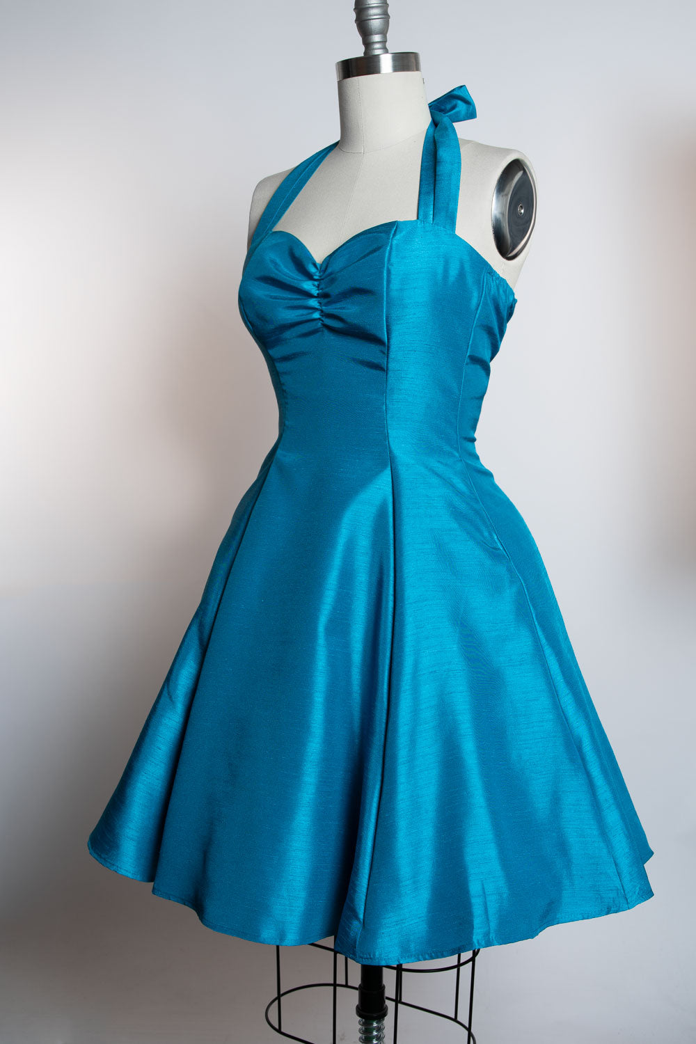 PRE-ORDER  Sweetie Dress- Shantung, Peacock