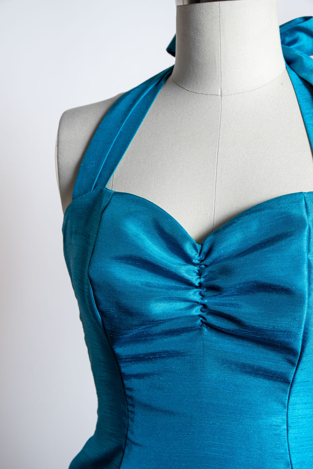 PRE-ORDER  Sweetie Dress- Shantung, Peacock