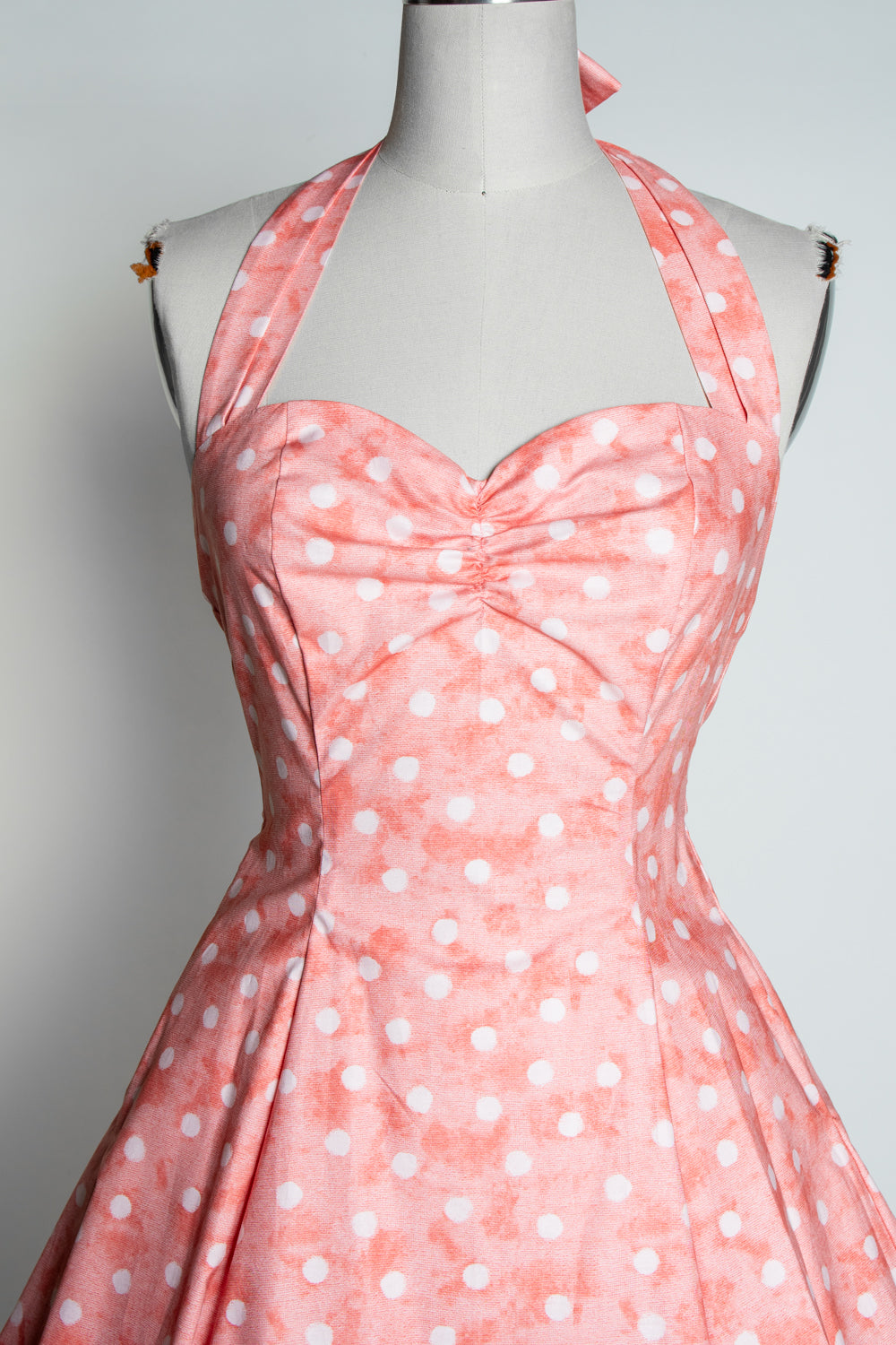 Sweetie Dress - Watercolor Dot, Coral