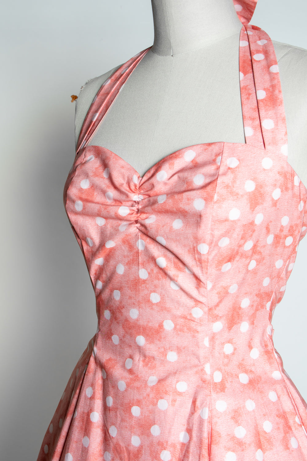 Sweetie Dress - Watercolor Dot, Coral
