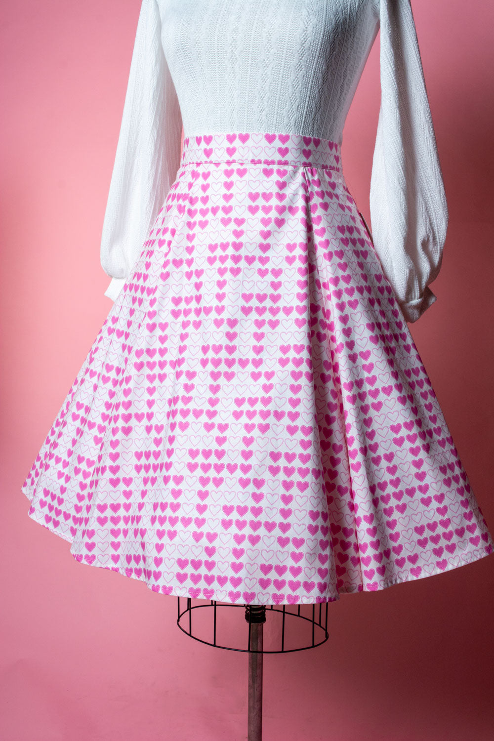 Twirl Skirt- Pink Hearts