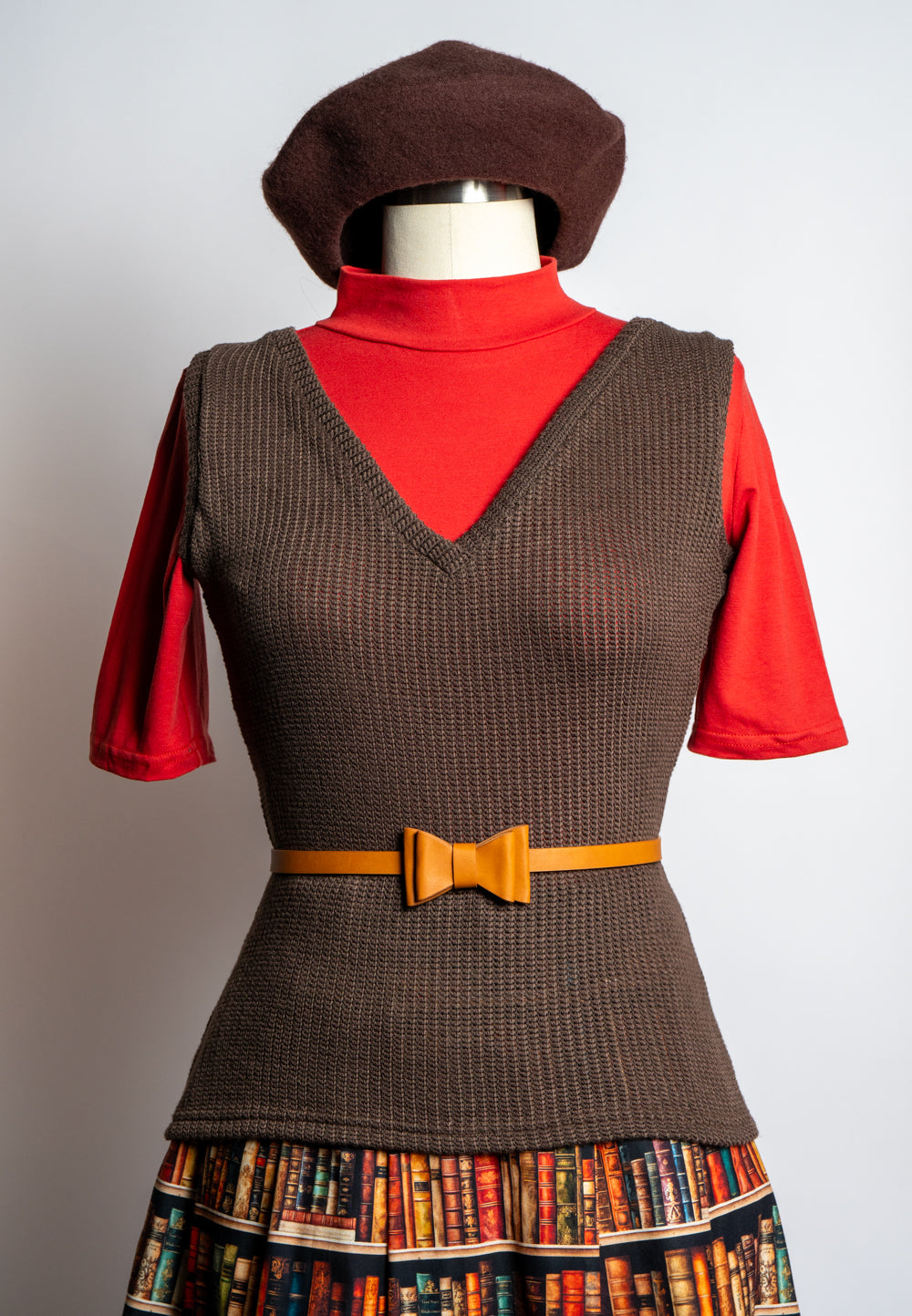 Vivi Vest- Open Knit, Brown