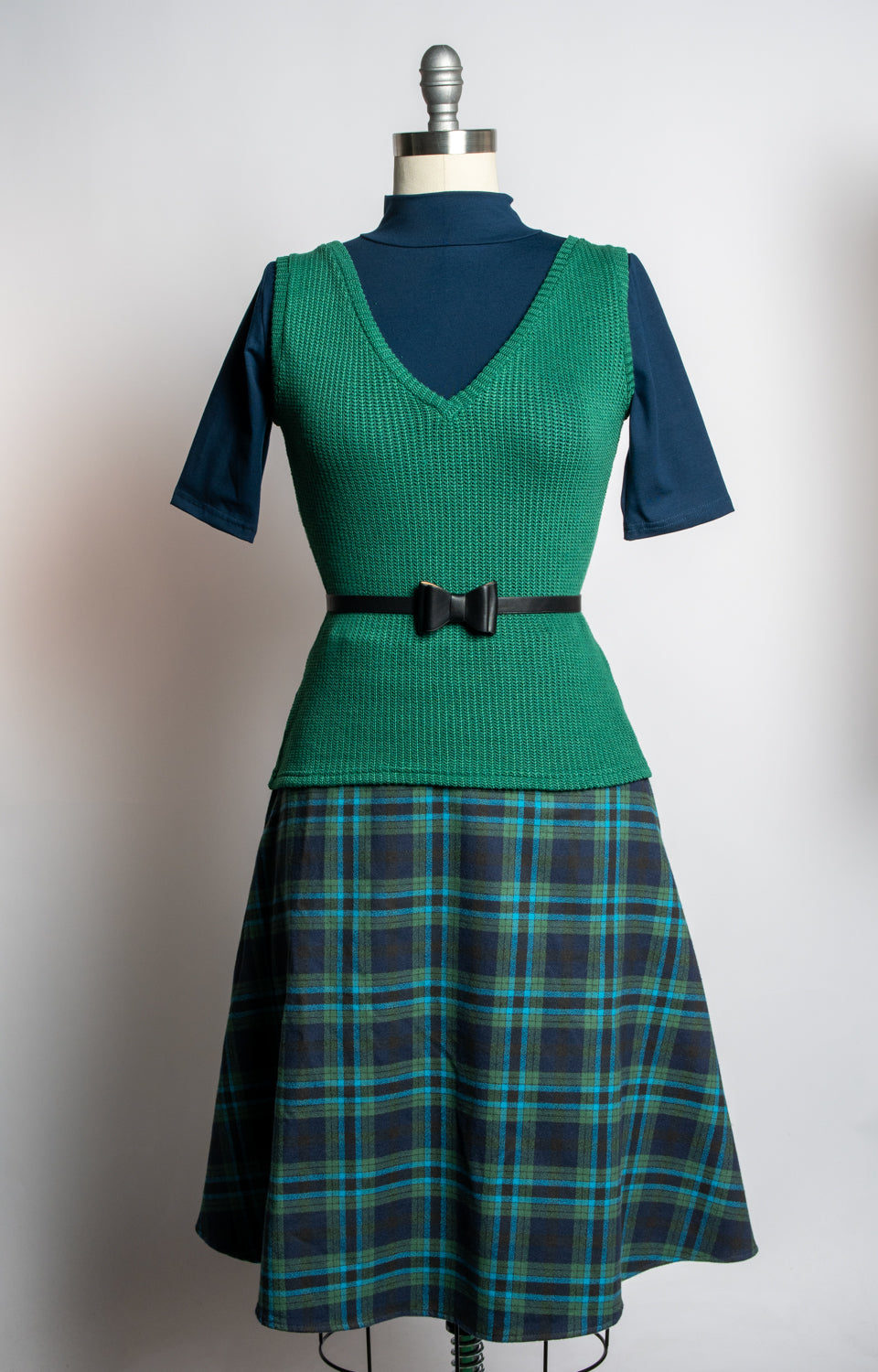 Vivi Vest- Open Knit, Evergreen