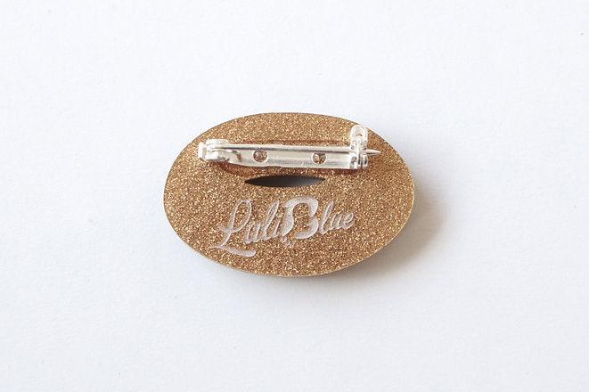 Chocolate Donut Brooch by Laliblue
