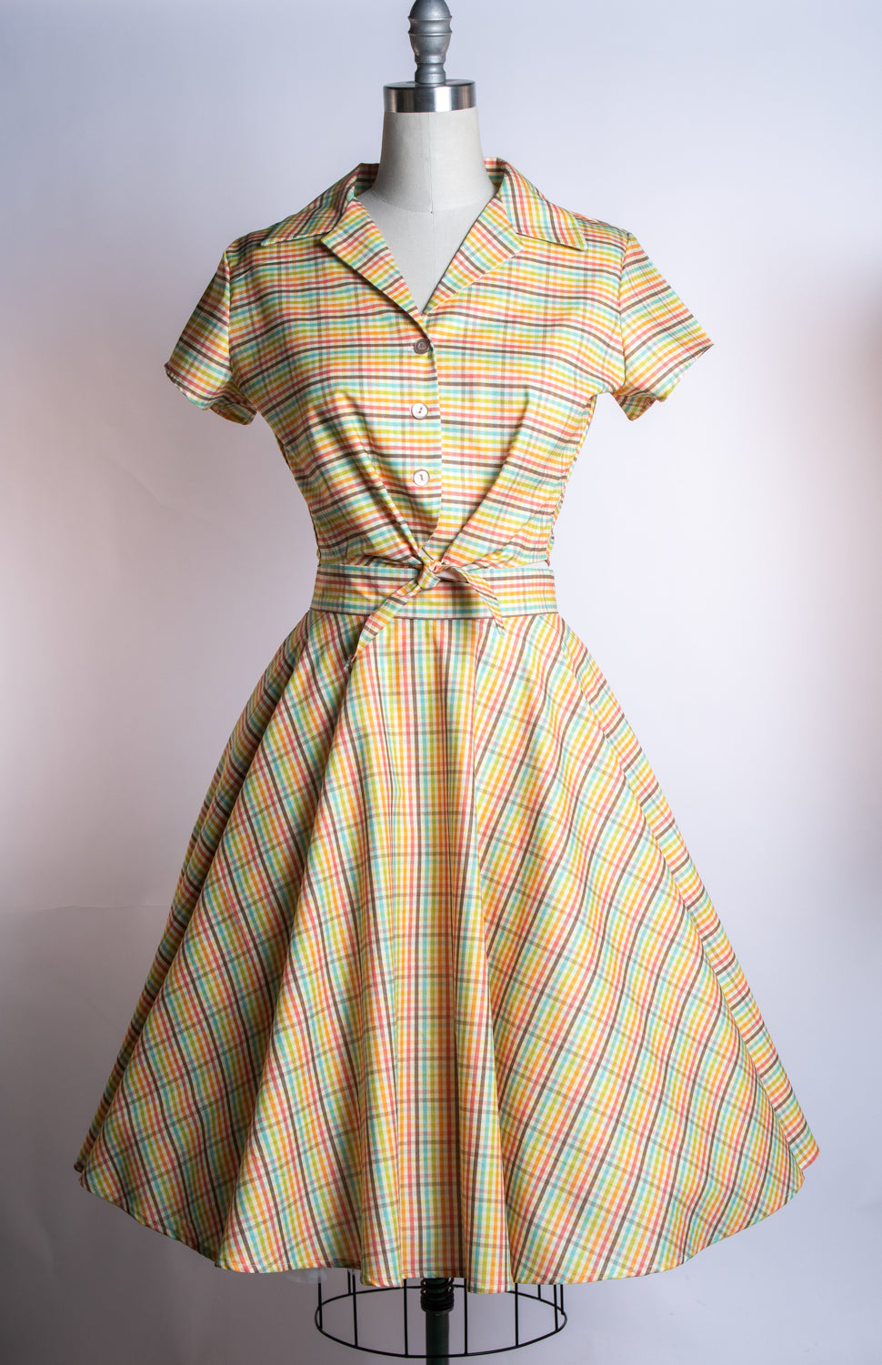 Made-To-Order: Circle Skirt, Vintage Plaid - Heart of Haute