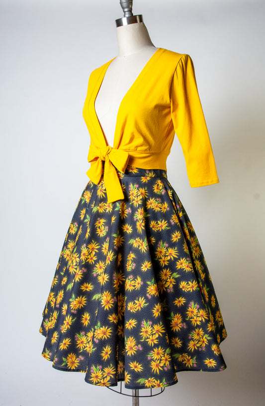 Haute Circle Skirt - Sunflower