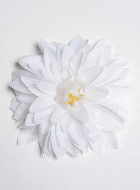 White Dahlia Hair Flower by NicCoCo Creations