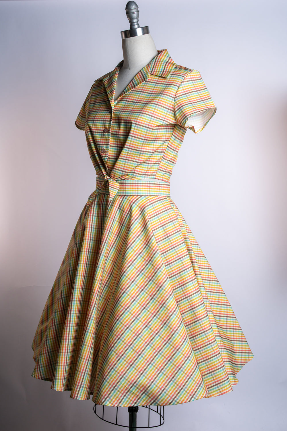 Made-To-Order: Circle Skirt, Vintage Plaid - Heart of Haute