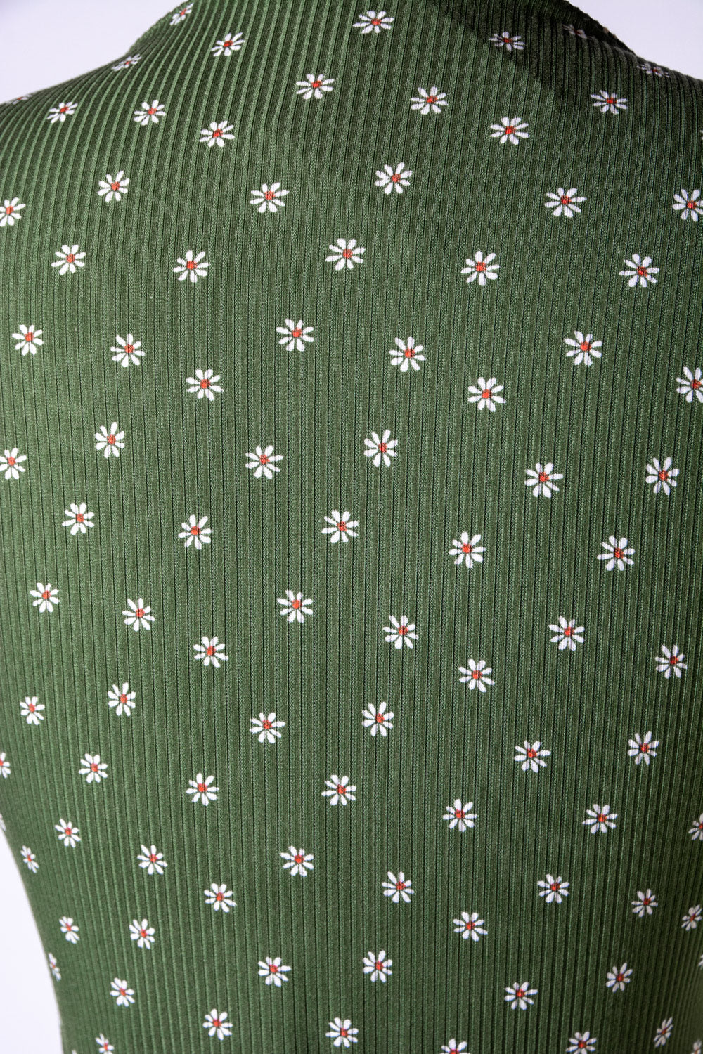 Joanie Ribbed Knit Dress Sample - Daisy Dot, Green *sale