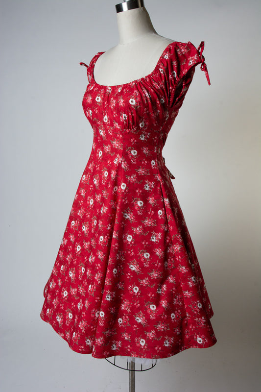 Hilda Dress - Scarlet Floral
