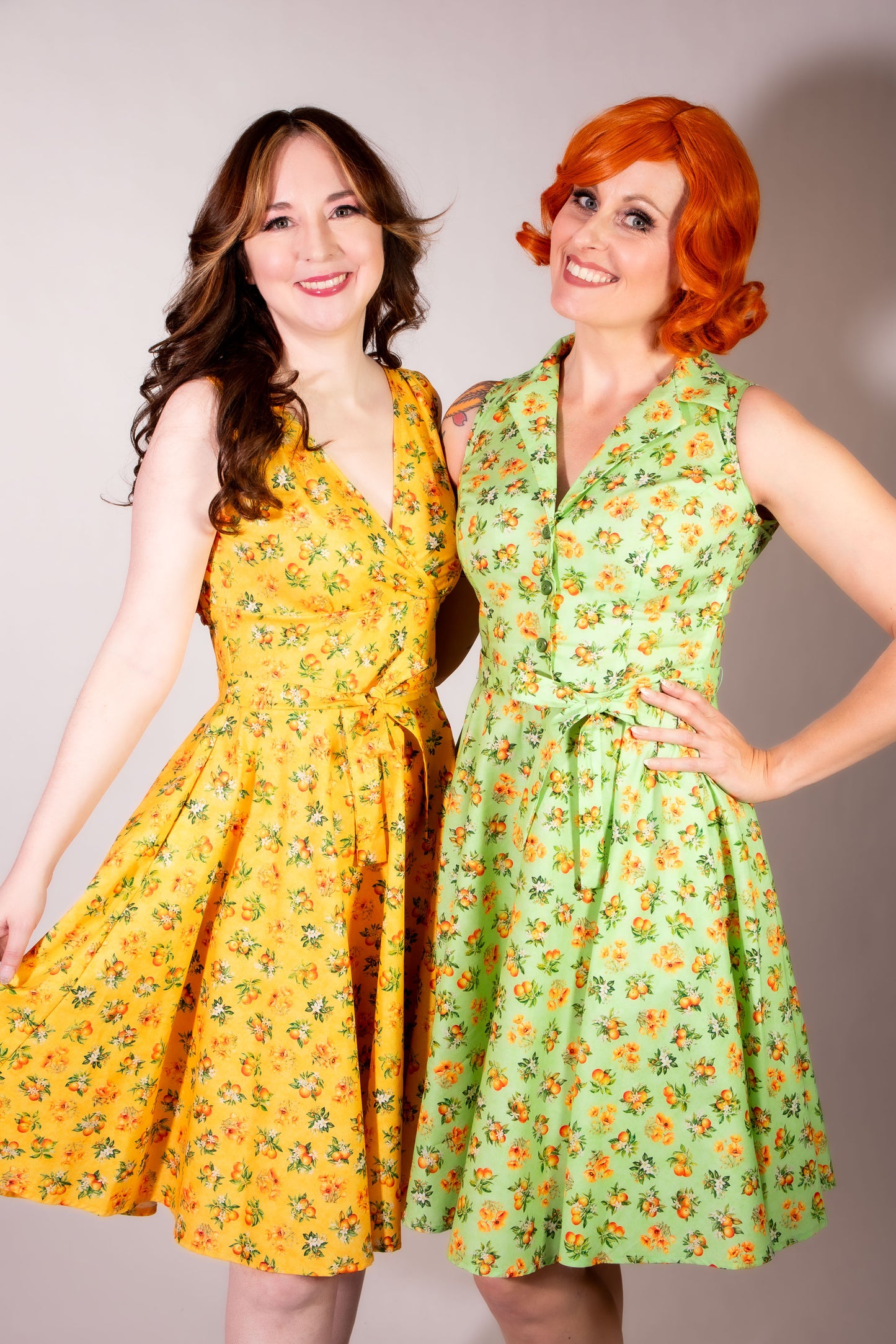 Serena Swing Dress- Orange County, Sunshine – Heart of Haute