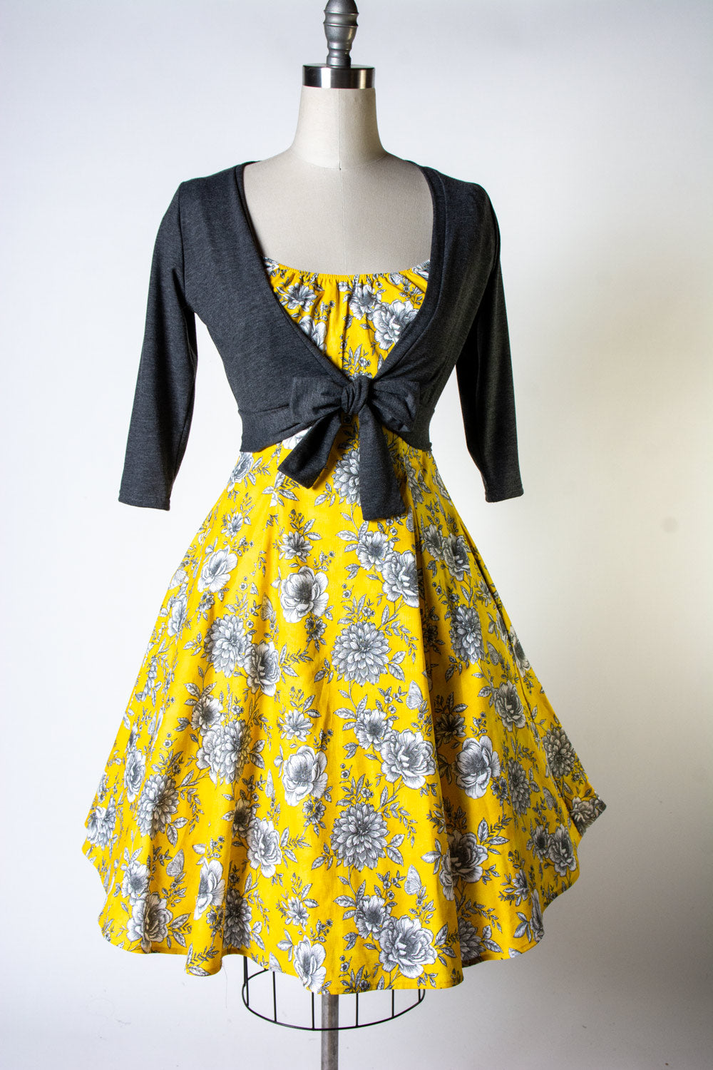 Haute Circle Skirt - Yellow Roses