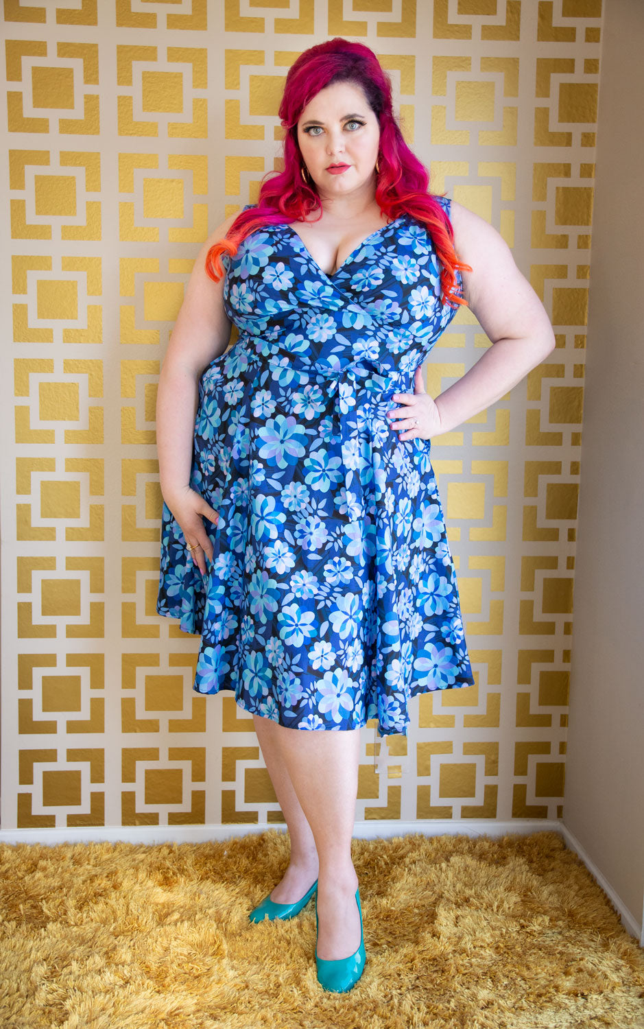 Marie Dress - Malibu, Blue