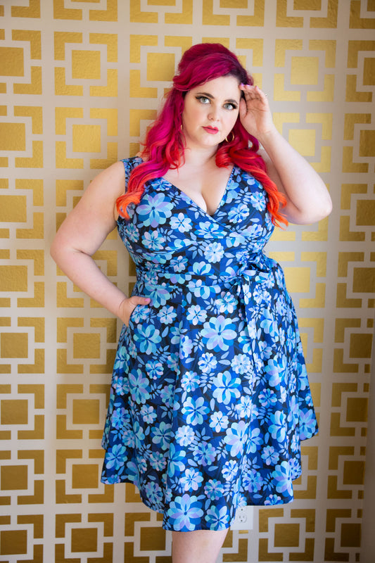 Marie Dress - Malibu, Blue