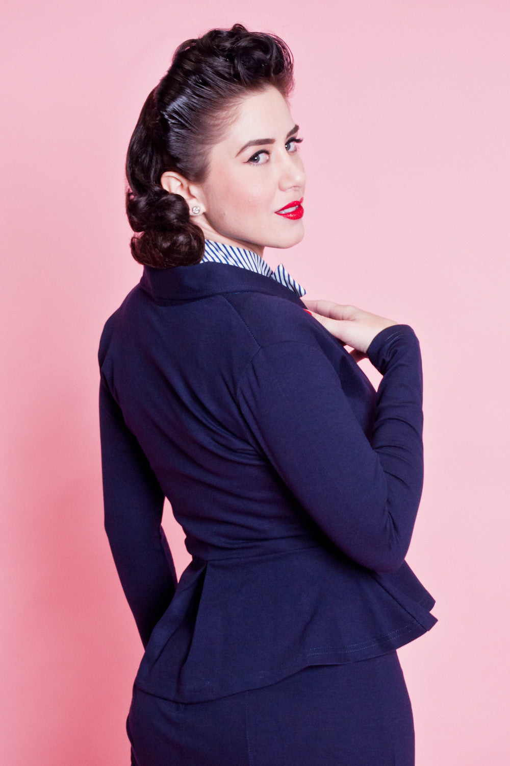 Diva Jacket - Navy - Heart of Haute