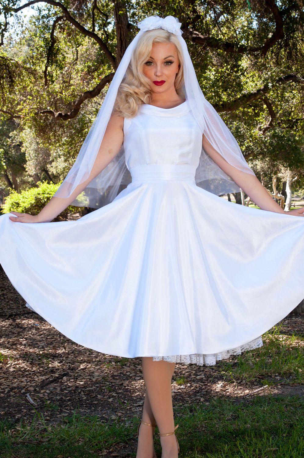 Weddings - Suzette Dress - Shantung White - Heart of Haute