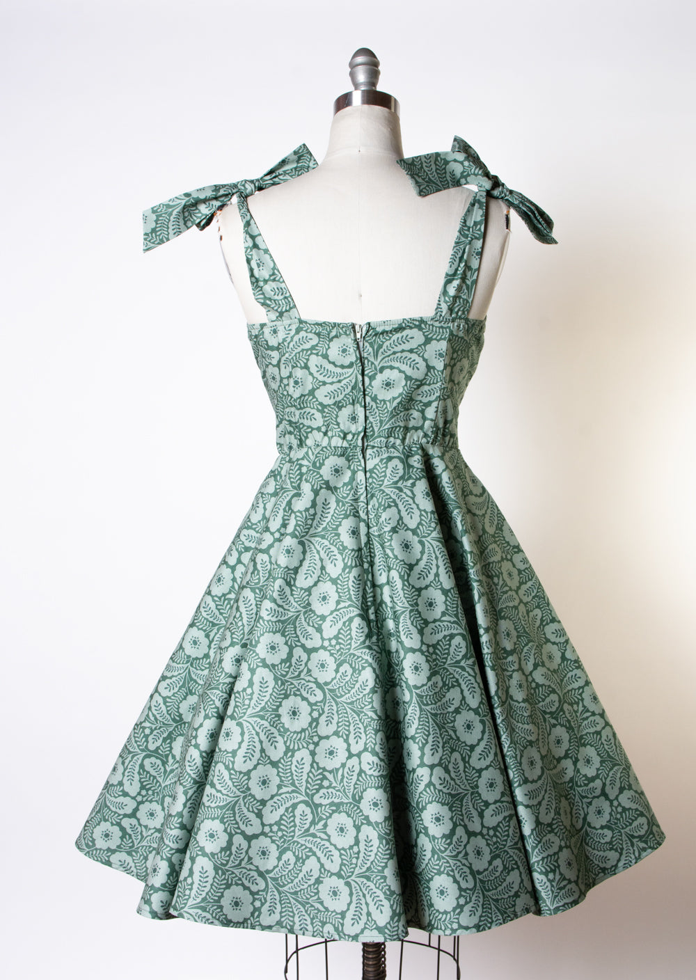 Sarah Swing Dress- Tonal Flower, Green *sale