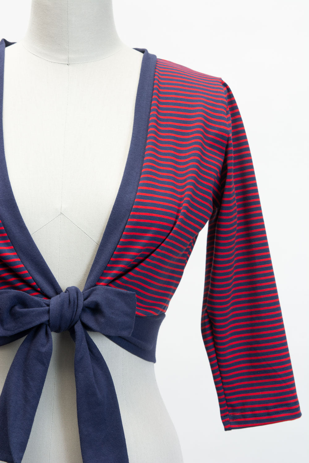Sweet Sweater- Red & Navy Stripe *sale