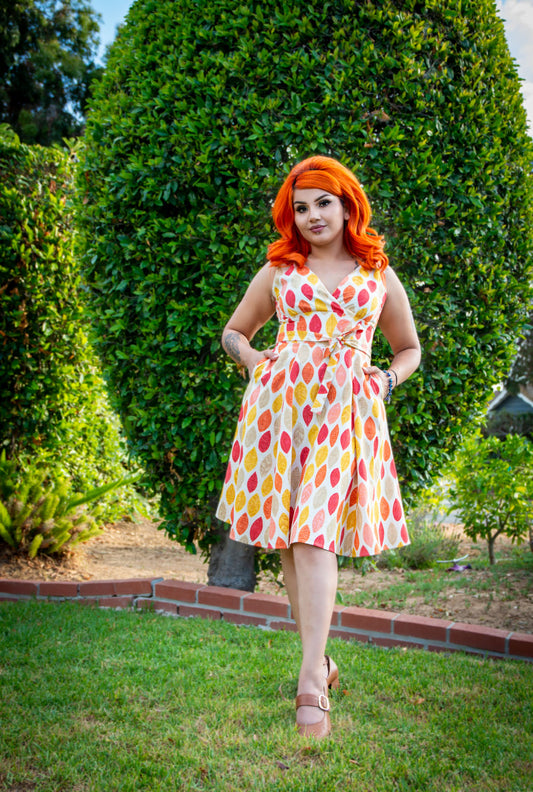 Marie Dress - Tiki Leaf *sale