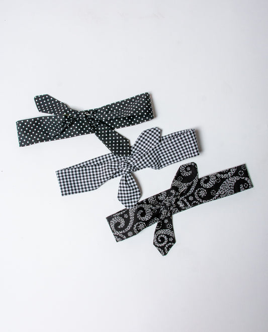Hair Tie -  Black and White