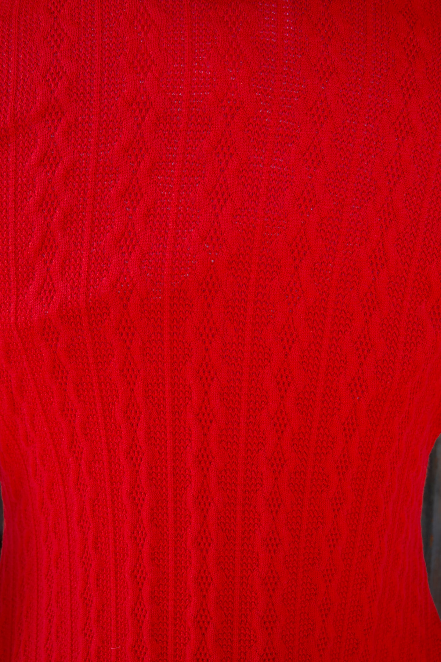 Sweet Sweater- Cable Knit, Tomato
