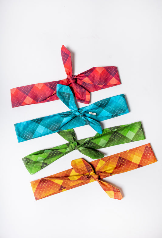 Hair Tie - Vibrant Plaids